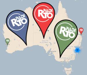 NEW PADI RTO Trainer Map